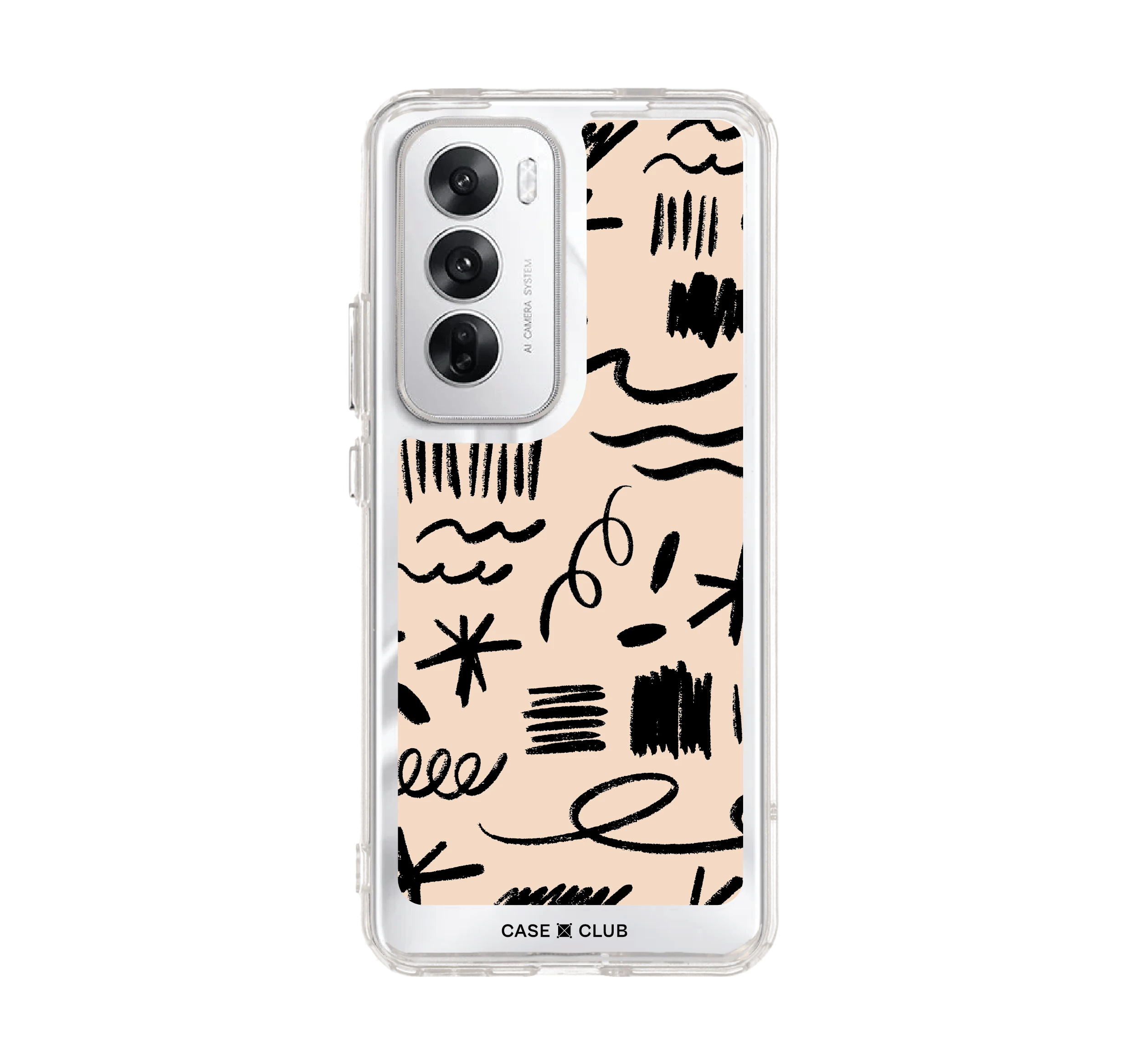 ลวดลายพู่กันสีขาว